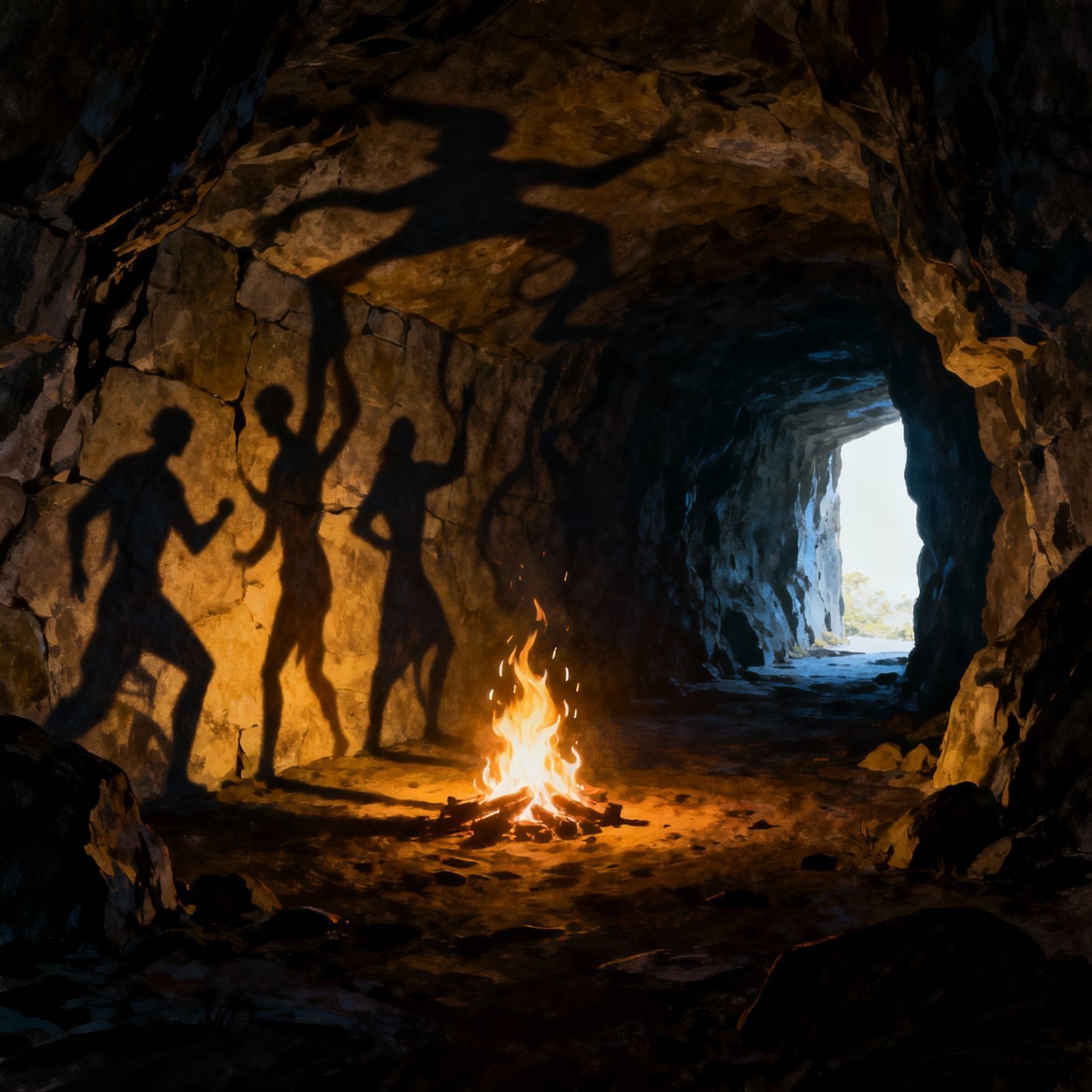 De volta a admirável caverna nova