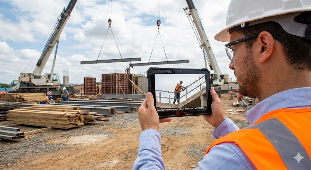 Do Papel para a Nuvem: Como o canteiro de obras digital reduz riscos de acidentes e processos